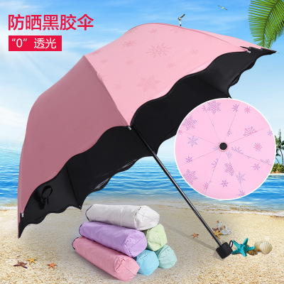 遇光變色遮陽傘 黑膠太陽傘 橘子视频APP官方版創意晴雨傘